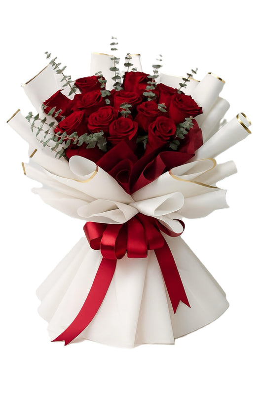 10 China Roses Bouquet