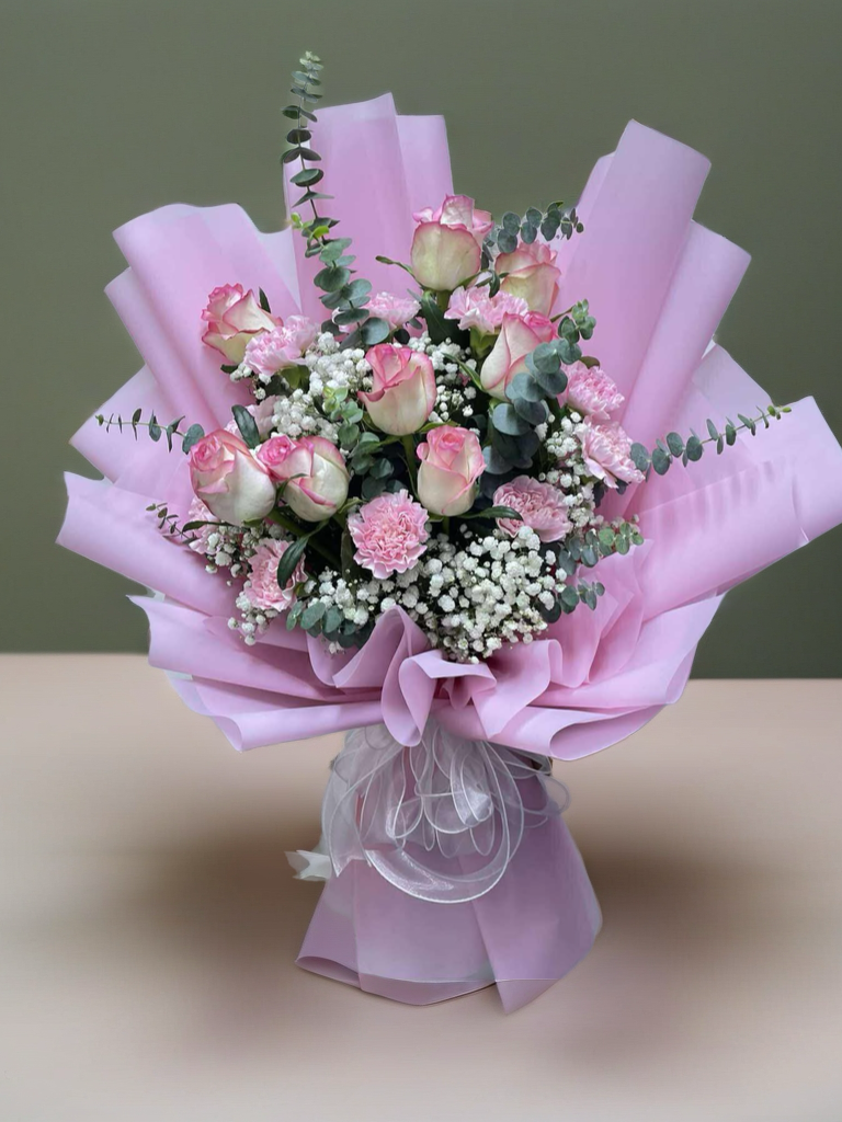 10 China Roses Bouquet